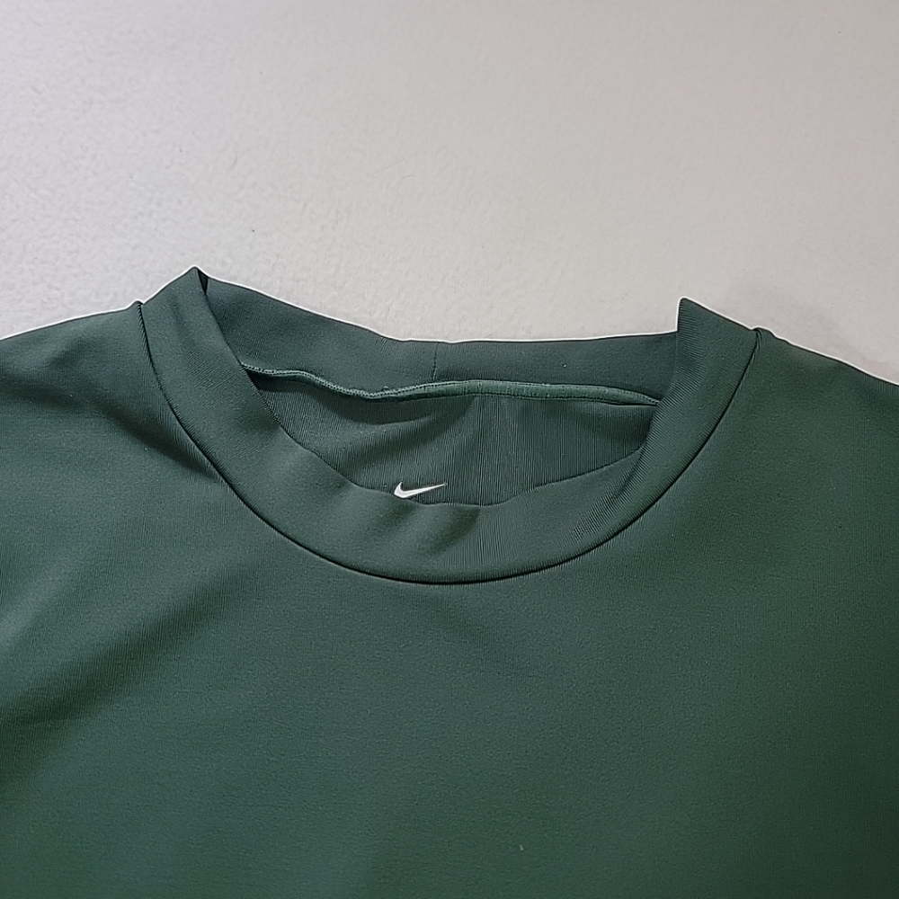 Nike Dri-Fit Men's Green Long Sleeve Pullover Shirt, L - Picture 5 of 8